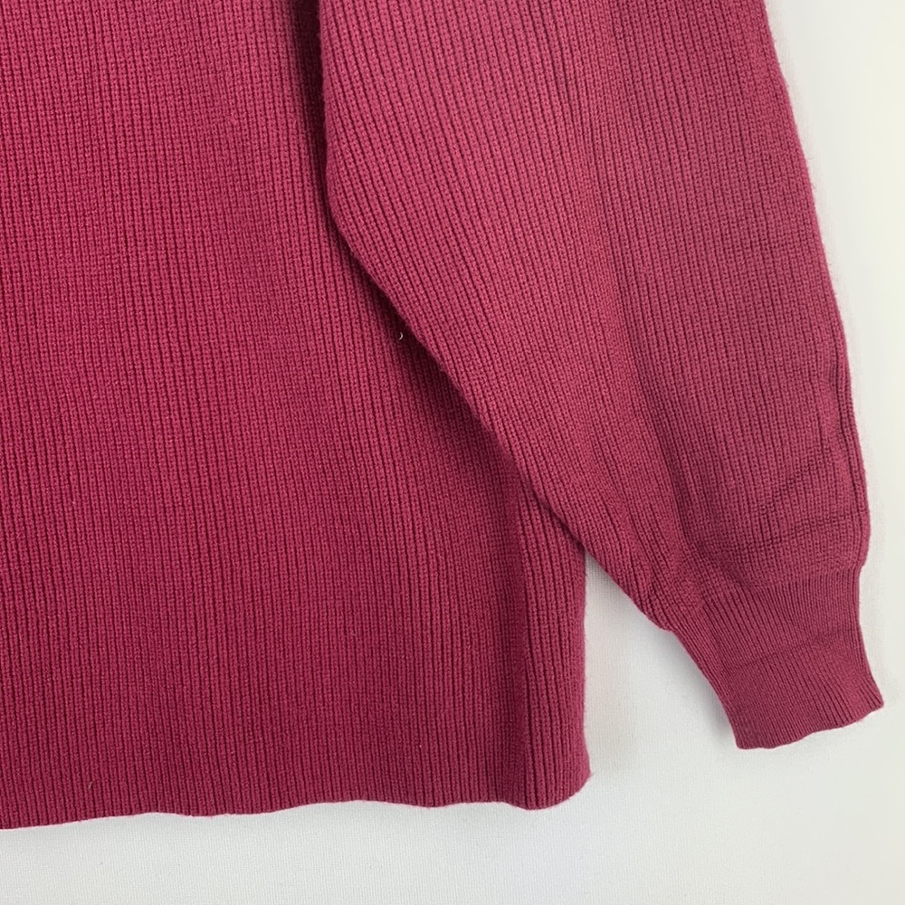Free People Structured Knit Tunic Turtleneck Pullover Sweater XS Oversized - Picture 6 of 7